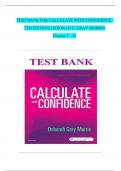 CALCULATE WITH CONFIDENCE, 7TH EDITION TEST BANK By DEBORAH C. GRAY MORRIS | Verified Chapter's 1 - 25 | Complete