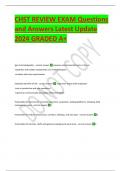 CHST REVIEW EXAM Questions and Answers Latest Update 2024 GRADED A+.