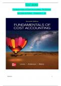 Test Bank for Fundamentals of Cost Accounting, 7th Edition by (Lanen/ Anderson/ Maher), ISBN: 9781264100842, All 18 Chapters Covered, Verified Latest Edition