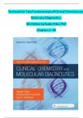 Test bank for Tietz Fundamentals of Clinical Chemistry and Molecular Diagnostics,  8th Edition by Nader Rifai, PhD 