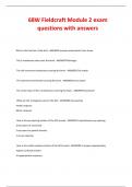 68W Fieldcraft Module 2 exam  questions with answers