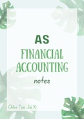 AS Level Financial Accounting notes