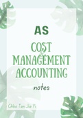 AS Level Cost & Management Accounting notes