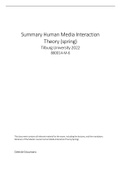 Summary  Human Media Interaction Theory (Spring) (880014-M-6)