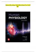 Human Physiology 16th Edition Stuart Fox Test Bank