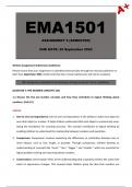 EMA1501 Assignment 5 (Detailed Answers) 2024 - Due 25 September 2024