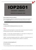 IOP2601 Assignment 3 (Semester 2) 2024 - Due 25 September 2024