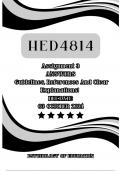 hed4814 assignment 3 2024 complete answers- due date October 2024