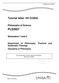 PLS2607 - Philosophy Of Science  Semesters 1 and 2 3/2022.