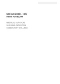 MED Surg hesi - HESI hints for examMedical Surgical nursing