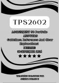 TPS2602 ASSIGNMENT 50 PORTFOLIO ANSWERS  {30 SEPTEMBER 2024} ||| Accurate Answers & Guidelines, References And Clear Explanations! ||| 