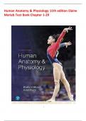 Test Bank for Human Anatomy and Physiology, 11th Edition by Marieb, 9780134580999, Covering Chapters 1-29 | Includes Rationales |COMPLETE SOLUTION.