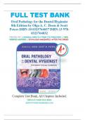 Test Bank for Oral Pathology for the Dental Hygienist 8th Edition by Olga A. C. Ibsen & Scott Peters