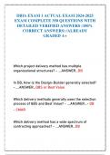 A PACKAGE DEAL FOR DBIA EXAM 1 2 AND 3 COMPLETE EXAM QUESTIONS WITH DETAILED VERIFIED SOLUTIONS /A+ GRADE ASSURED