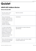 NRNP 6531 Primary Care Of Adults Across The Lifespan Midterm & Advanced Practice Care Adult Across Life Midterm Review 2020.