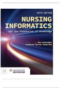 Test Bank For Nursing Informatics and the Foundation of Knowledge 6th Edition by Dee McGonigle, Kathleen Mastrian||ISBN NO:||ISBN NO:||All Chapters||Complete Guide A+