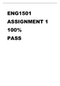 ENG1501 ASSIGNMENT 1 2022 100% PASS