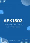 AFK1503 Assignment 6 2024 | Due 1 October 2024