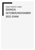 SDENG3J OCTOBER/NOVEMBER 2021 EXAM