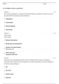 BIOE 206 EXAM 1 CHAPTER 1 AND 2 QUESTIONS AND ANSWERS