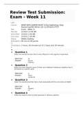 NRNP 6635 Week 11 Final Exam Questions and Answers- Gateway Community College