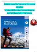 Solution manual for Managerial Accounting  8th edition  by john wild, ken shaw, barbara chiappetta  Verified Chapter's 1 - 13 | Complete 