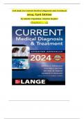 TEST BANK For Current Medical Diagnosis And Treatment 2024|25, 63rd Edition By Maxine Papadakis, Stephen Mcphee, Verified Chapters 1 - 42, Complete Newest  version | guaranteed pass