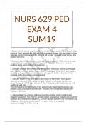 NURS 629 PED EXAM 4 SUM19