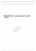 WGU D252 Task 1 Latest Update with complete solution