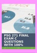 PSG 271 FINAL EXAM C QUESTIONS WITH 100% CORRECT ANSWERS!!