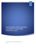 LJU4802 ASSIGNMENT 2 SOLUTIONS SEMESTER 1 2022