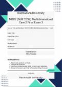 Rasmussen University MDC2 (NUR 2392) Multidimensional Care 2 Exam 3 With Verified Solutions