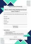 MDC2 (NUR 2392) Multidimensional Care 2 Exam 1 Study Guide With Verified Solutions