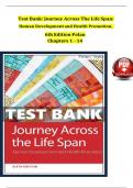 Test Bank for Journey Across The Life Span: Human Development and Health Promotion, 6th Edition by Polan A++