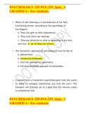 PSYCHOLOGY 255 PSY-255_Quiz_3 GRADED A+ For students 
