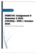 PRM3701 Assignment 6 Semester 2 2024 (705306) - DUE 1 October 2024PRM3701 Assignment 6 Semester 2 2024 (705306) - DUE 1 October 2024