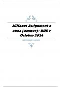 SCH4801 Assignment 3 2024 (248097)- DUE 7 October 2024