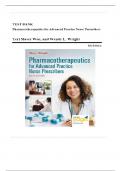 Test Bank - Pharmacotherapeutics for Advanced Practice Nurse Prescribers, 6th Edition (Woo, 2024), Chapter 1-57 | All Chapters |complete Guide A+.