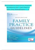 Family Practice Guidelines, 5th Edition TEST BANK by Jill C. Cash; Cheryl A. Glass, Verified Chapters 1 - 23, Complete Newest Version