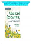 TEST BANK For Advanced Assessment Interpreting Findings and Formulating Differential Diagnoses, 4th Edition by Goolsby, Verified Chapters 1 - 22, Complete Newest Version