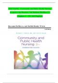 TEST BANK For Community and Public Health Nursing: Evidence for Practice, 3rd Edition by DeMarco, Walsh, Verified Chapters 1 - 25, Complete Newest Version