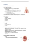  Samenvatting van alle colleges van Fysiologie uit periode 2.3 (De hulpvraag bij systeemaandoeningen in de leefstijlcontext). 