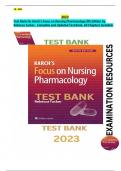 Exam Resources - Karch’s Focus on Nursing Pharmacology 9th Edition by Rebecca Tucker - Complete and Updated. All Chapters Included.