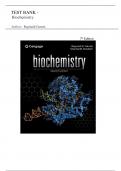 Test Bank- Biochemistry 7th Edition  ( Reginald Garrett, 2024) All Chapters 1- 32|| Newest Edition