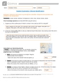 Gizmos - Mineral Identification; Answer key 2022