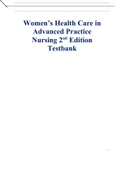 Women’s Health Care in Advanced Practice Nursing 2nd Edition Testbank