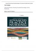 TEST BANK- Advanced Practice Nursing Essential Knowledge for the Profession 5th Edition  (  Susan M. DeNisco. 2024) All Chapters 1-30 || Latest Edition