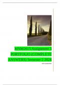 MNM2615 Assignment 3 PORTFOLIO (COMPLETE ANSWERS) Semester 2 2024