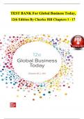 Global Business Today Global 8th Edition Hill Test Bank