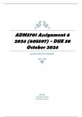 ADM3701 Assignment 6 2024 (605597) - DUE 30 October 2024